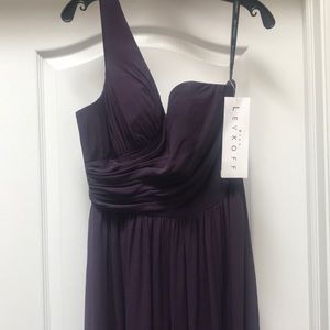Bill Levkoff Bridesmaid Dress - Plum - Style 1128